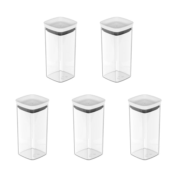 Kit de potes herméticos Ou 5 peças 340ml Linha Block - Ou