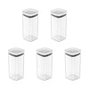 Kit de potes herméticos Ou 5 peças 340ml Linha Block