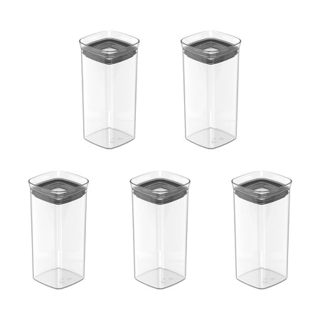 Kit de potes herméticos Ou 5 peças 340ml Linha Block