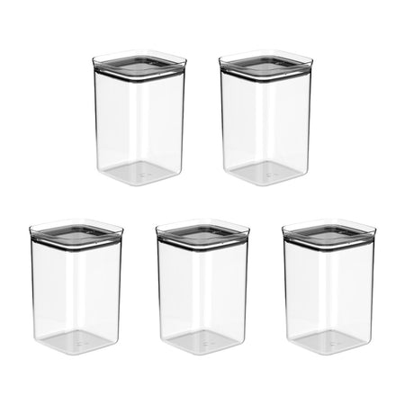 Kit de potes herméticos Ou 5 peças 3,5L Linha Block