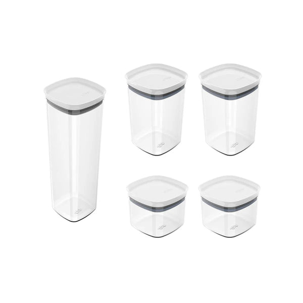 Kit de potes herméticos Ou 5 peças Linha Block - Ou