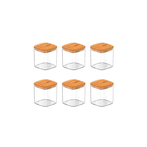 Kit de potes herméticos Ou 6 peças 150ml Linha keep - Ou