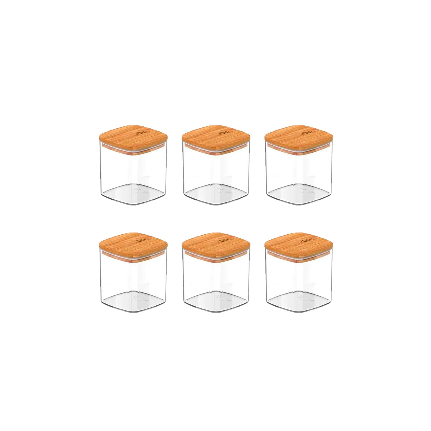 Kit de potes herméticos Ou 6 peças 150ml Linha keep - Ou