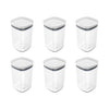 Kit de potes herméticos Ou 6 peças 1L Linha Block