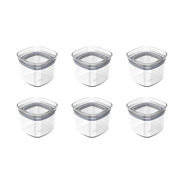 Kit de potes herméticos Ou 6 peças 450 ml Linha Block - Ou