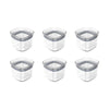Kit de potes herméticos Ou 6 peças 450 ml Linha Block