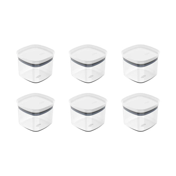 Kit de potes herméticos Ou 6 peças 450 ml Linha Block - Ou