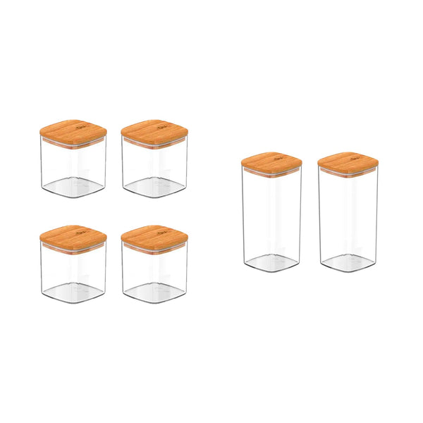 Kit de potes herméticos Ou 6 peças Linha Keep - Ou