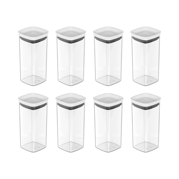 Kit de potes herméticos Ou 8 peças 340ml Linha Block - Ou