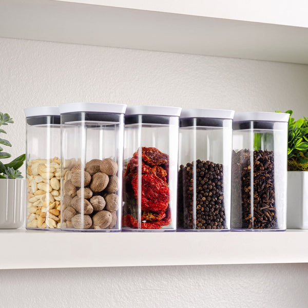 Kit de potes herméticos Ou 8 peças 340ml Linha Block - Ou