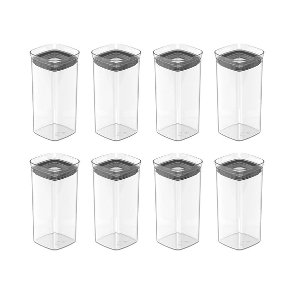 Kit de potes herméticos Ou 8 peças 340ml Linha Block - Ou