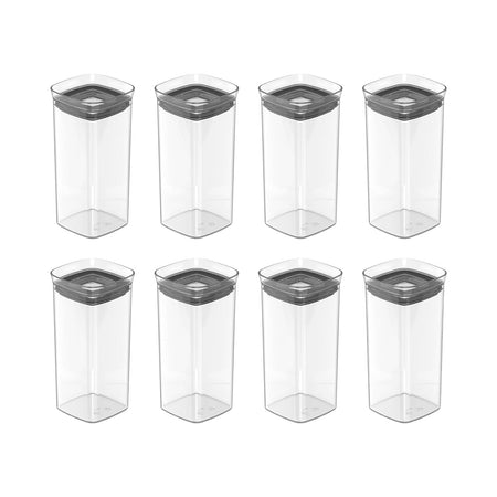 Kit de potes herméticos Ou 8 peças 340ml Linha Block