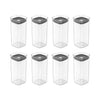 Kit de potes herméticos Ou 8 peças 340ml Linha Block