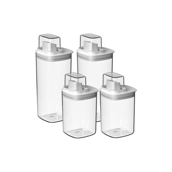 Kit Dispenser Ou Quadrado 4 Peças Linha Flow - Ou