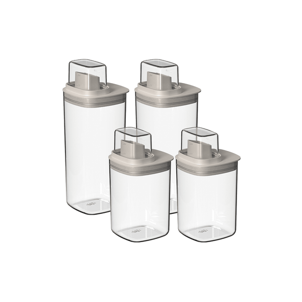 Kit Dispenser Ou Quadrado 4 Peças Linha Flow - Ou