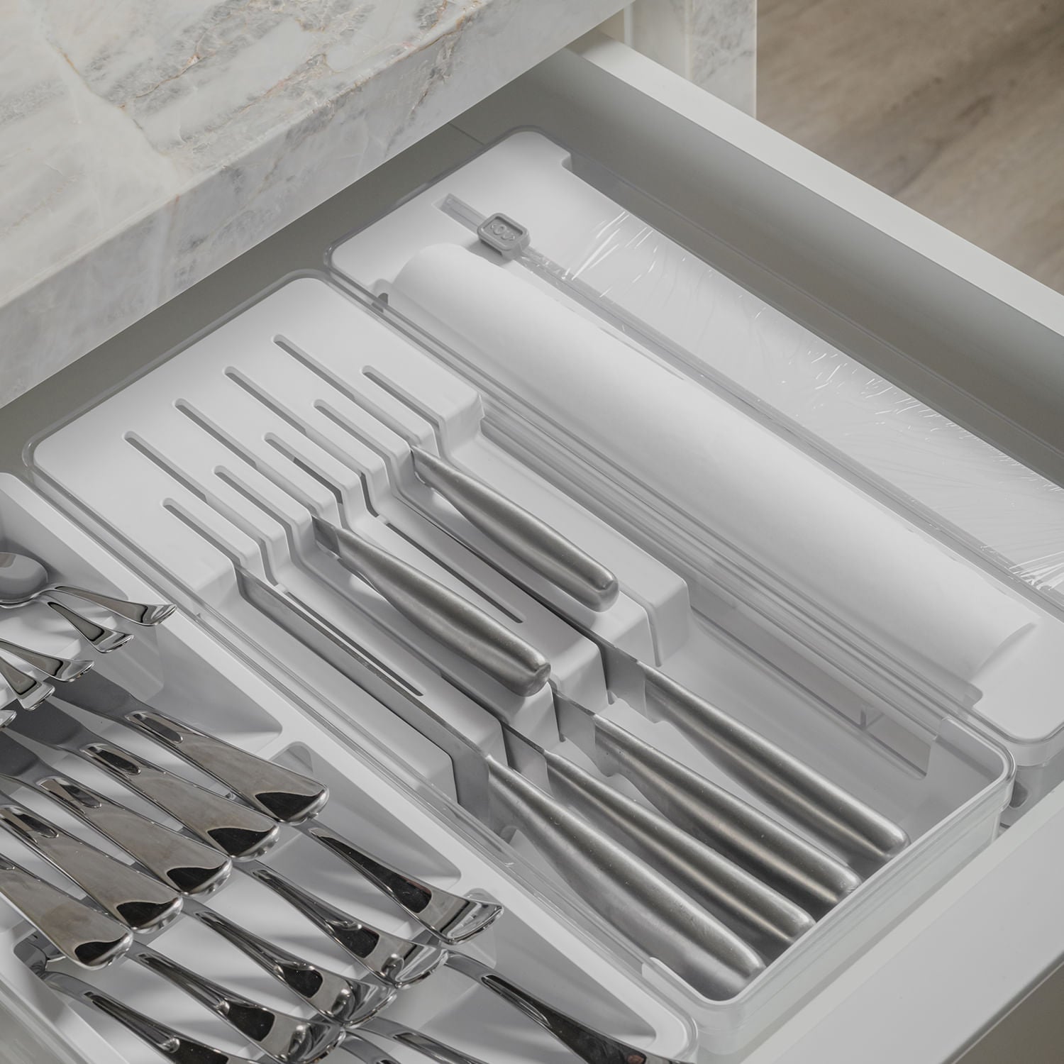 Kit Organizador de Gavetas Ou 3 Peças Linha Clear - Ou