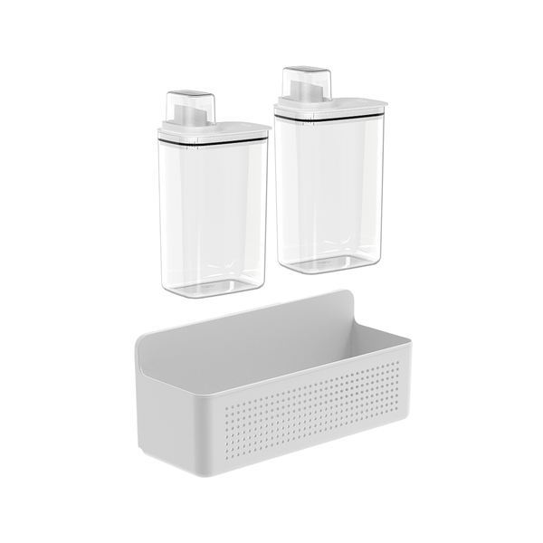 Kit Organizador de Parede e Armário com Dispensers 2,3L Ou 3 Peças Linhas Flow - Ou