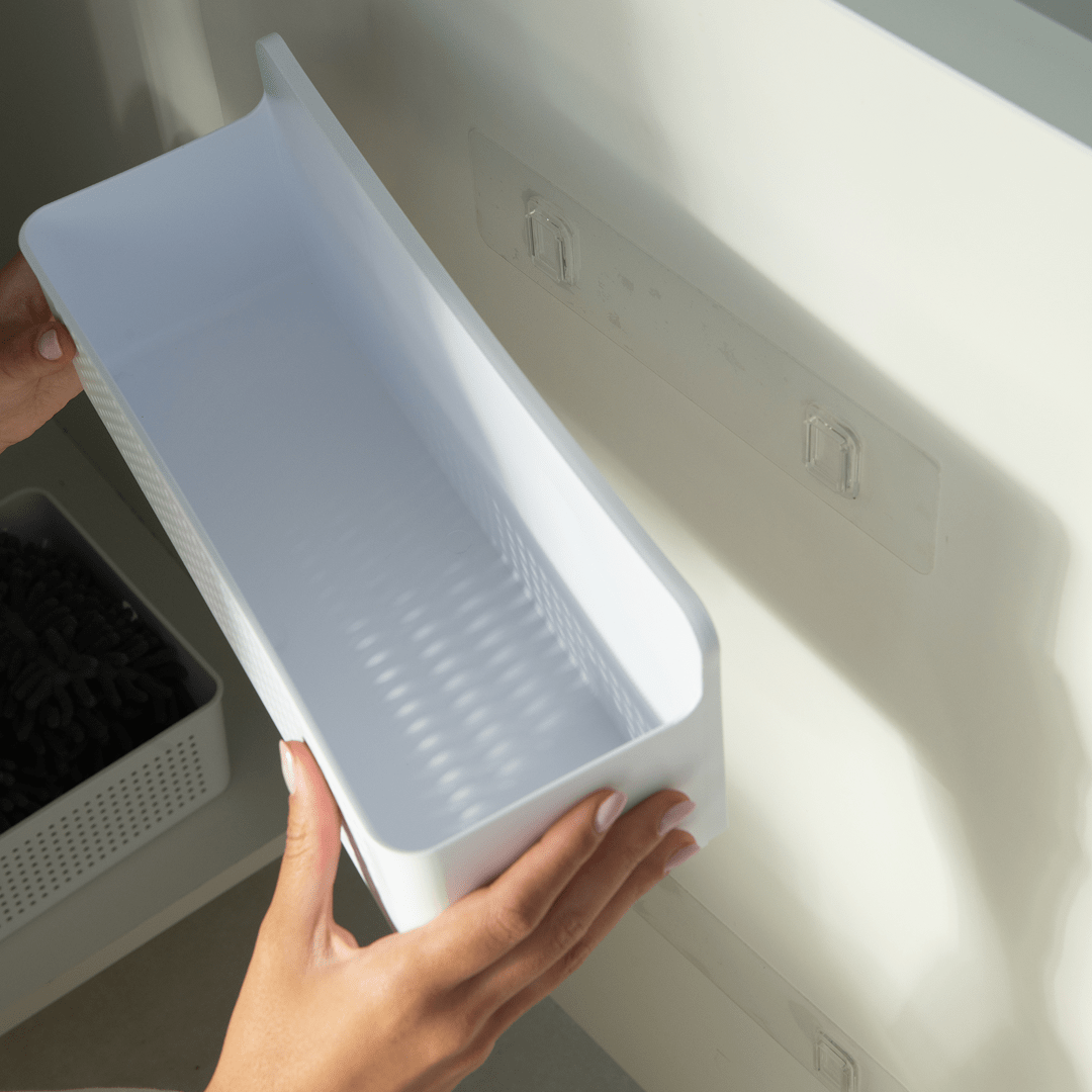 Kit Organizador de Parede e Armário com Dispensers Ou 1,5L 3 Peças Linhas Flow - Ou