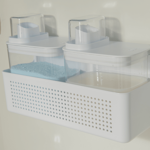 Kit Organizador de Parede e Armário com Dispensers Ou 1,5L 3 Peças Linhas Flow - Ou