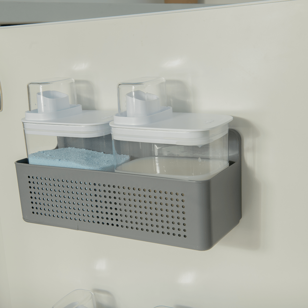 Kit Organizador de Parede e Armário com Dispensers Ou 1,5L 3 Peças Linhas Flow - Ou