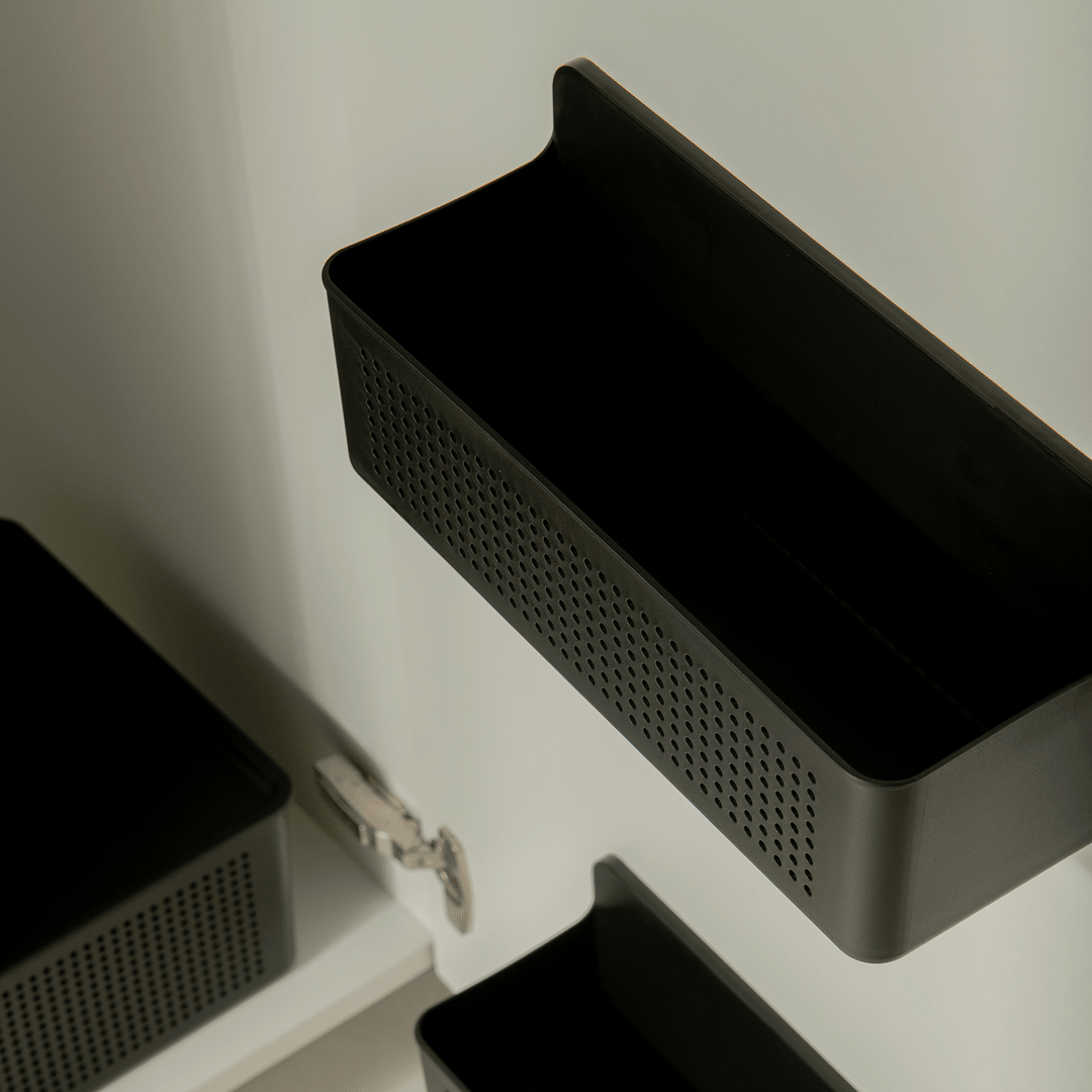 Kit Organizador de Parede e Armário com Dispensers Ou 1,5L 3 Peças Linhas Flow - Ou