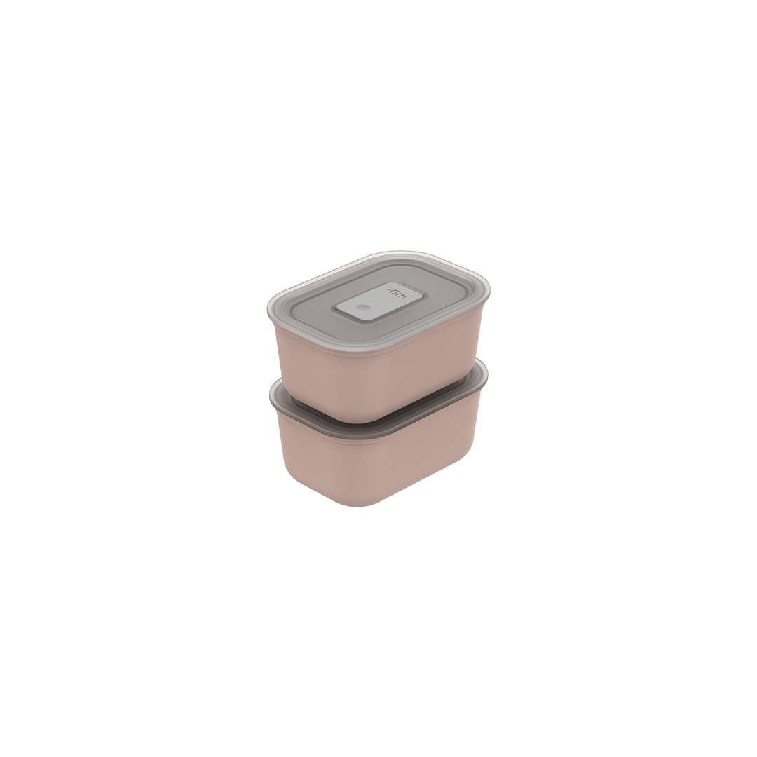 Kit Pote Hermético Para Marmita 400ml 2 peças Ou Linha Move Lock - Ou