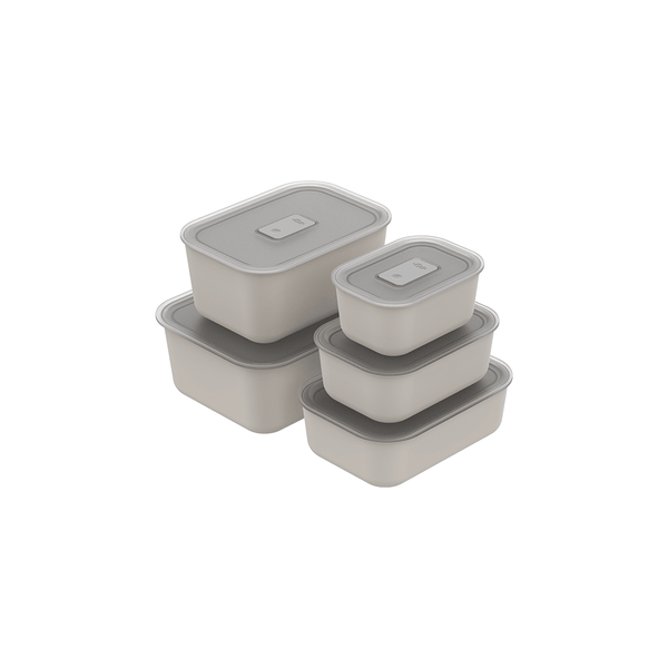 Kit Potes Herméticos Para Marmita Ou 5 Peças Linha Move Lock - Ou