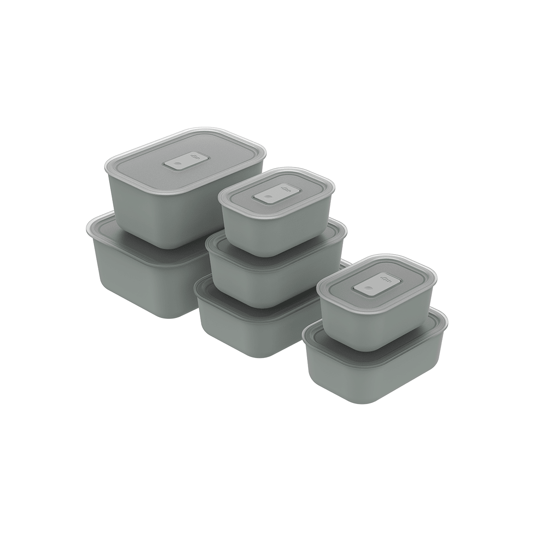 Kit Potes Herméticos Para Marmita Ou 7 Peças Linha Move Lock - Ou