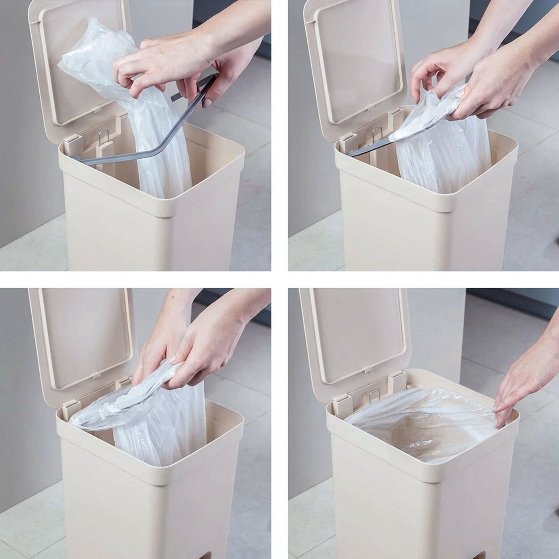 Lixeira com pedal Ou 12L Linha Trium - Ou