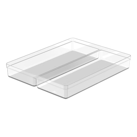 Organizador de gavetas Ou 37,5 x 30 x 5,6 Linha Clear Gavetas