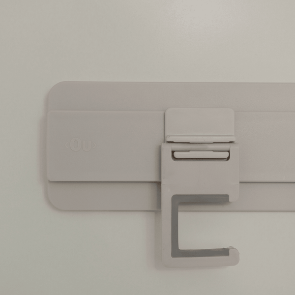 Organizador de Parede Para Vassouras e Rodos com 3 Ganchos Ou Linha Flow - Ou