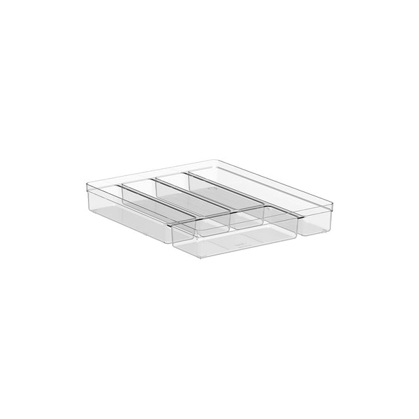 Organizador de Talheres Ou 5 Seções Linha Clear