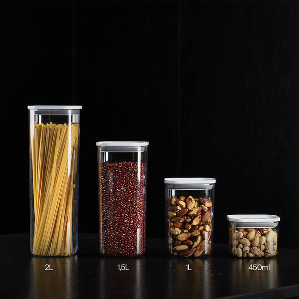 Pote Hermético Ou Quadrado 2L Linha Duo Lock - Ou