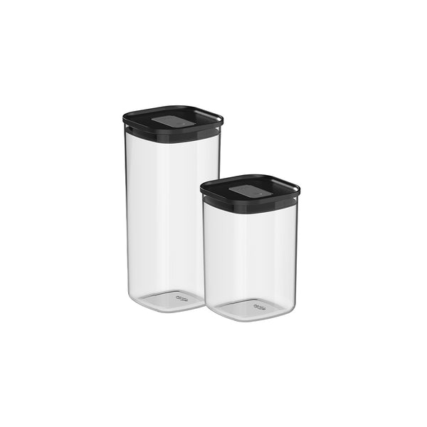 Kit de Potes Herméticos Ou Quadrados 2 Peças Linha Duo Lock
