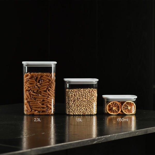 Pote Hermético Ou Retangular 1,5L Linha Duo Lock