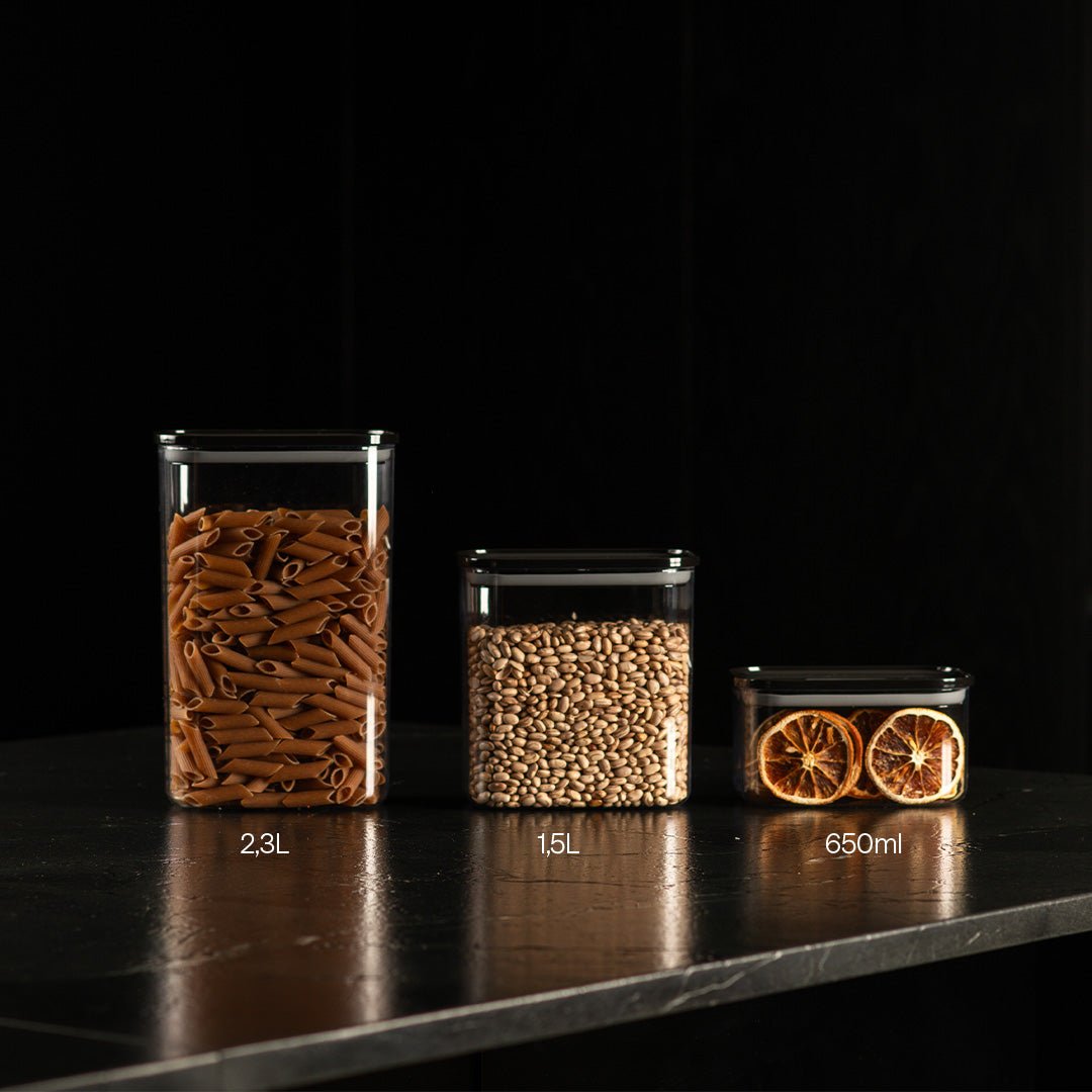 Pote Hermético Ou Retangular 2,3L Linha Duo Lock - Ou