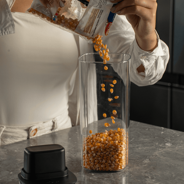 Pote Hermético Para Mantimentos com Medidor Ou Quadrado 1,5L Linha Drop - Ou