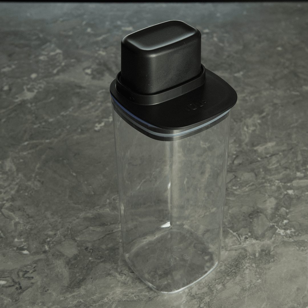 Pote Hermético Para Mantimentos com Medidor Ou Quadrado 1,5L Linha Drop - Ou