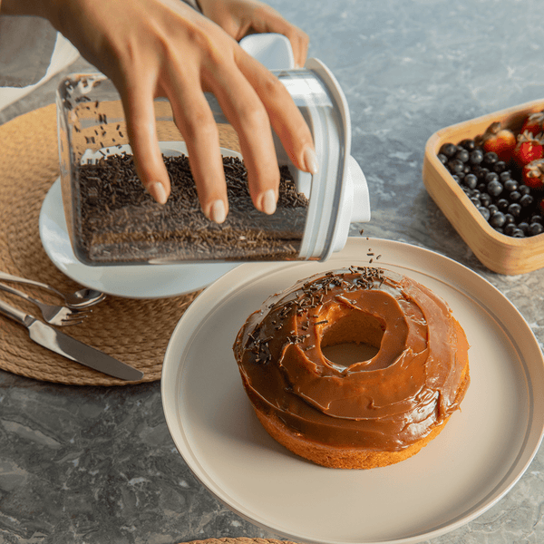 Pote Hermético Para Mantimentos com Medidor Ou Quadrado 1L Linha Drop - Ou