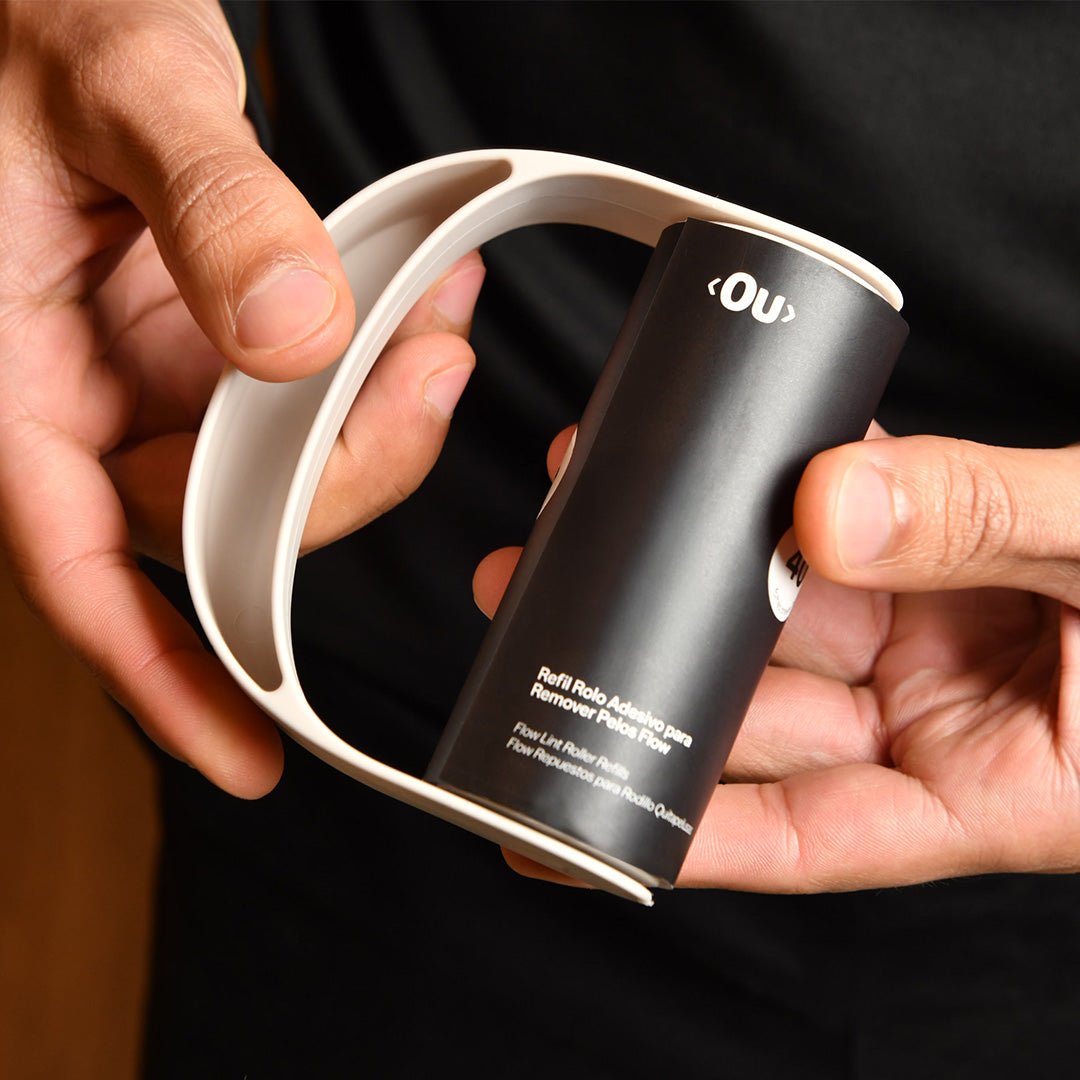 Rolo Adesivo Para Remover Pelos com Refil Ou Linha Flow - Ou